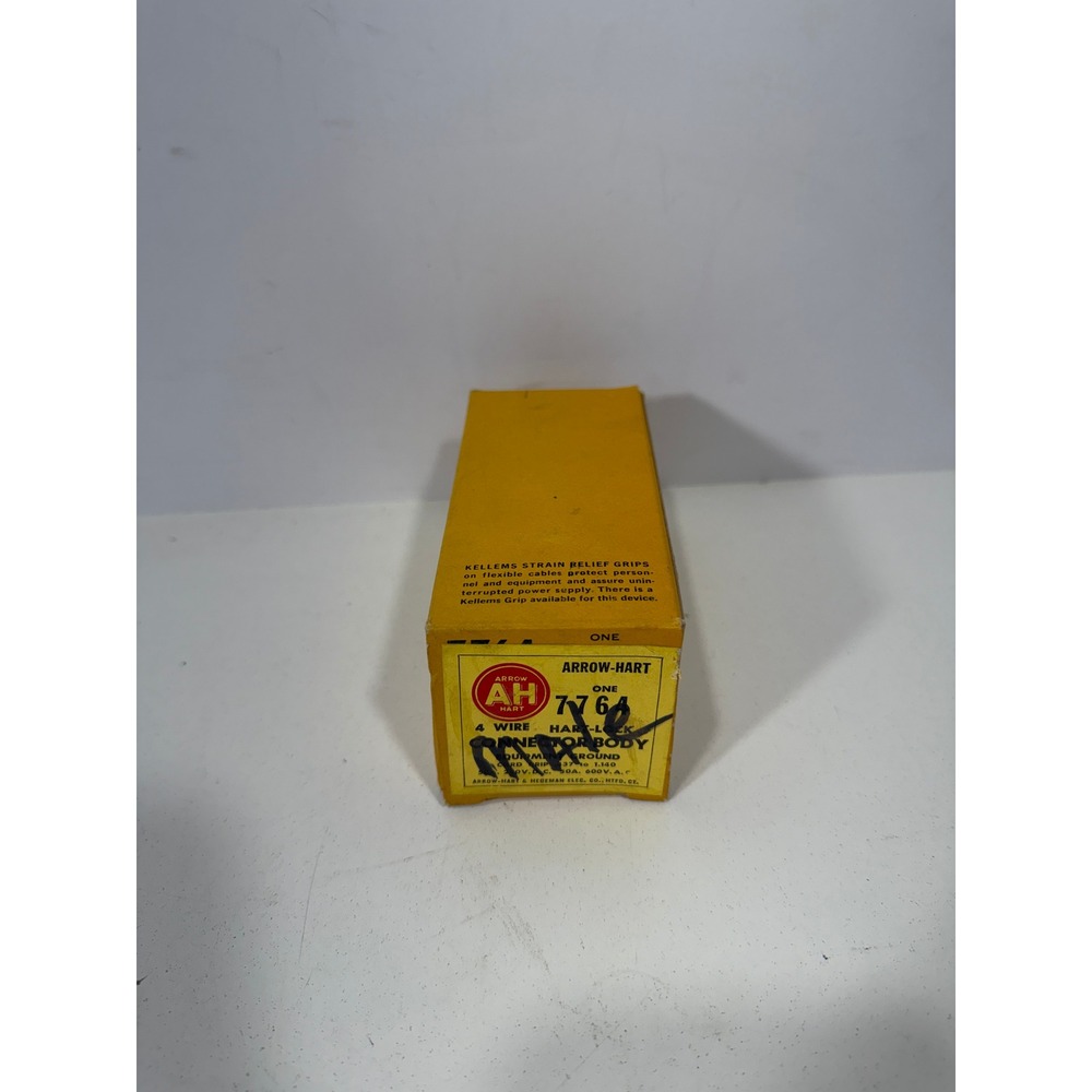 Arrow-Hart 7764 Hart-Lock 4-Wire Connector Body 50A 250V DC 600V AC Hubbell Cove